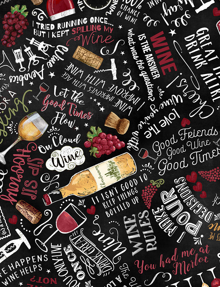 Uncork And Unwind - Wine Cellar Text Yardage