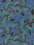 Palazzo - Abstract Endpaper Peacock Metallic Yardage