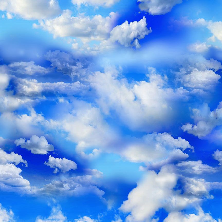 Clouds in a Bright Sky Backing Yardage