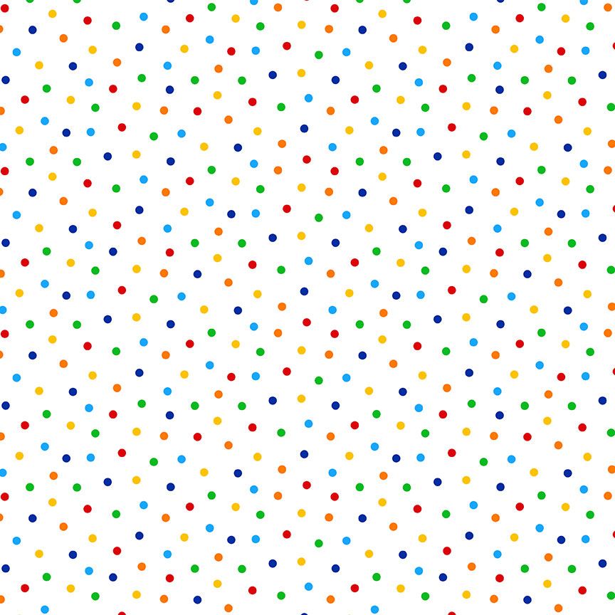 Elite Athlete - Lightbox - Polka Dots Confetti Yardage