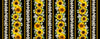 Advice From A Sunflower - Sunflower And Butterflies 11 inch Stripe Yardage