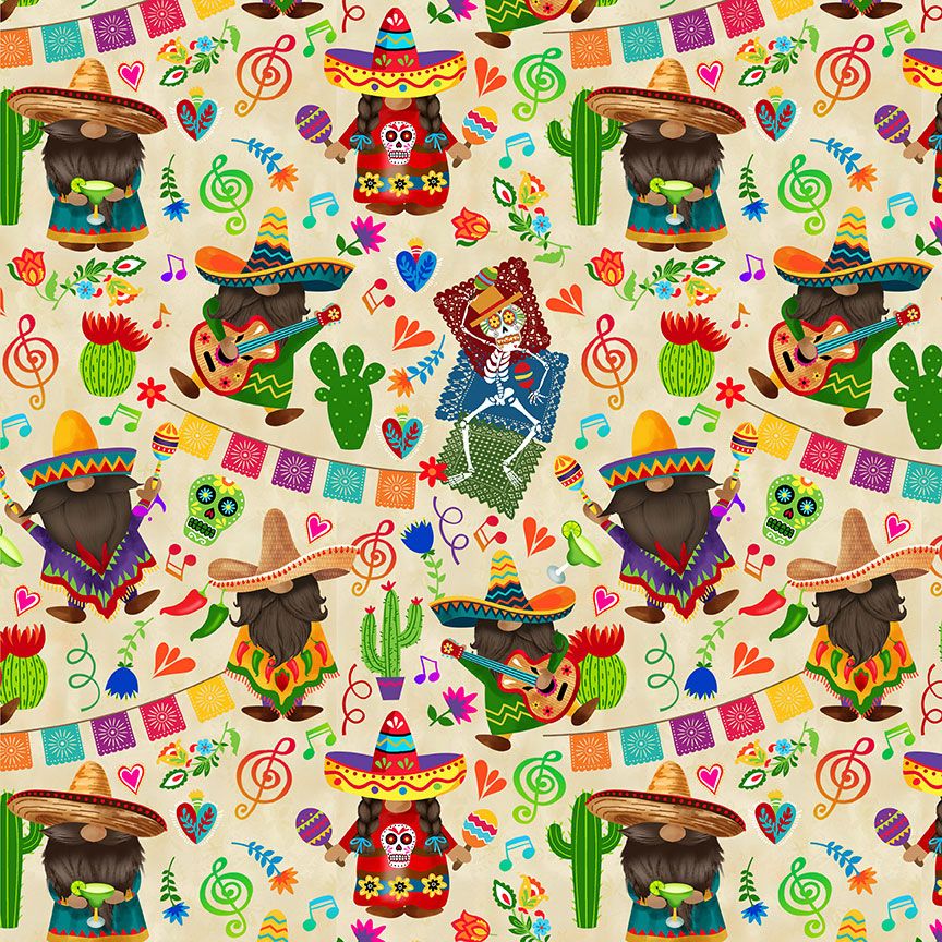 Cinco De Mayo Gnomes Yardage