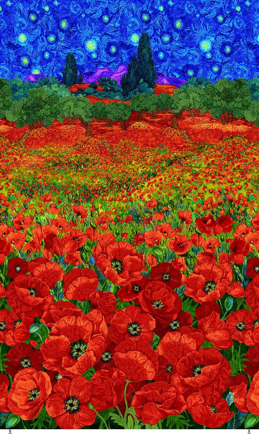 Poppy Dreams - Poppies Field Panel