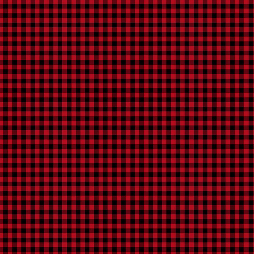 Check Plaid Red Yardage