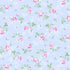 Tossed Antique Rose Blue Yardage