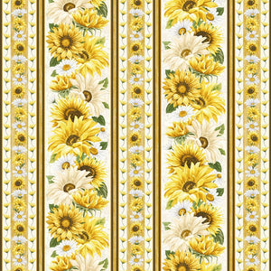 Honey Bee Farm - Bee Floral 11 inch Stripe