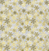 Silver And Gold - Metallic Snowflakes Yardage