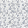 Silver And Gold - Metallic Snowflakes Yardage