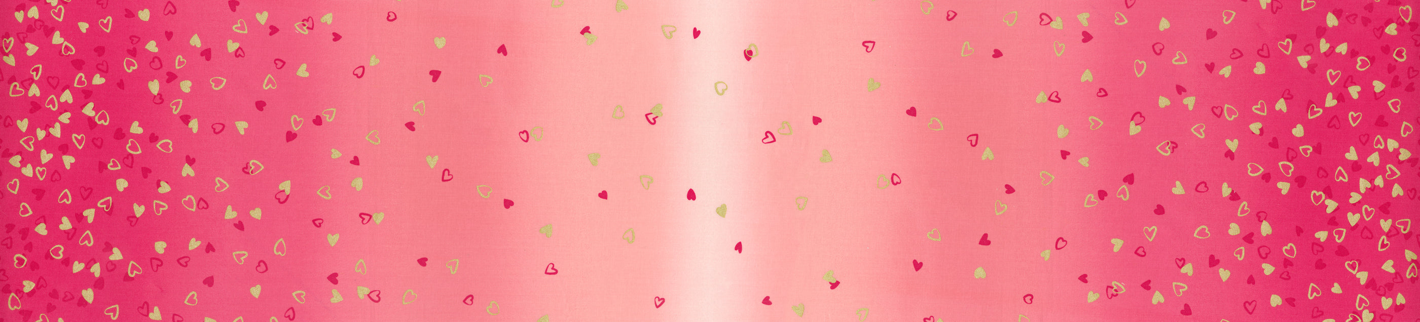 I Heart Ombre Metallic - Hot Pink Yardage