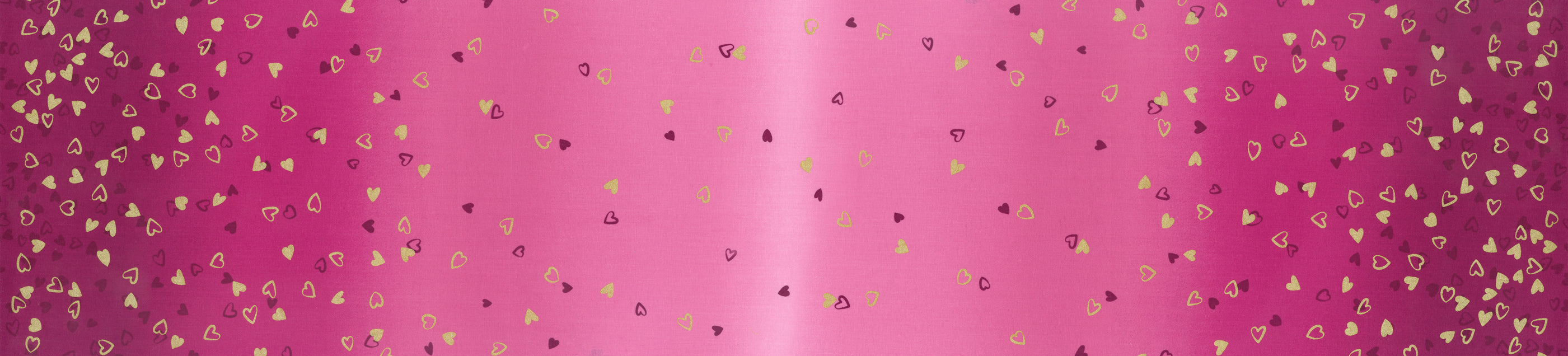 I Heart Ombre Metallic - Magenta Yardage