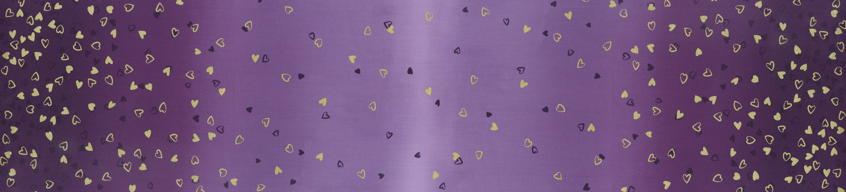 I Heart Ombre Metallic - Metal Aubergine Yardage