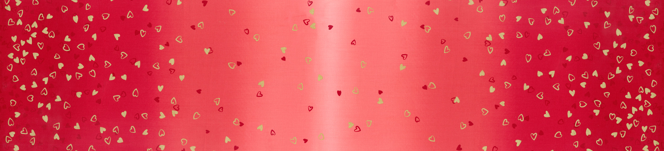 I Heart Ombre Metallic - Cherry Yardage