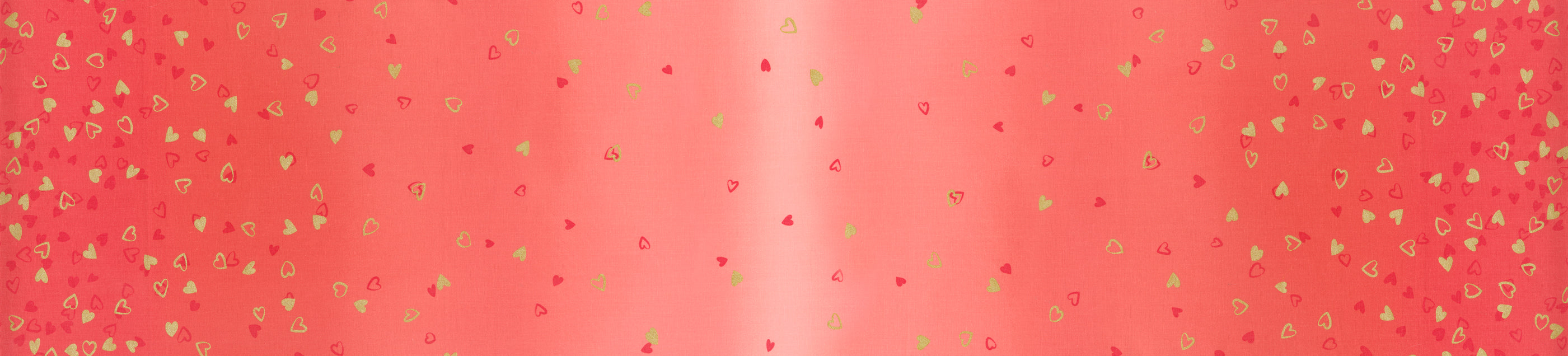 I Heart Ombre Metallic - Metal Geranium Yardage