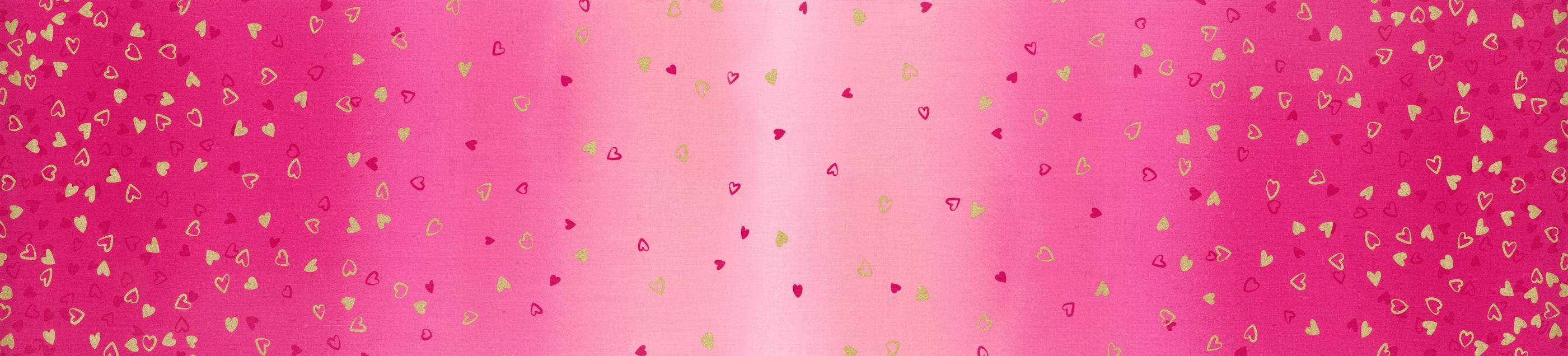 I Heart Ombre Metallic - Metal Fuchsia Yardage