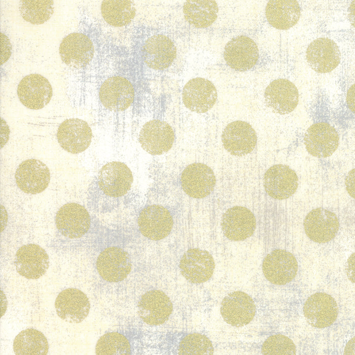 Hits The Spot Metallic - Creme Yardage