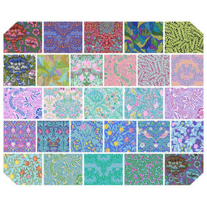 Kaffe Fassett and Morris & Co. 5 inch Charm Pack