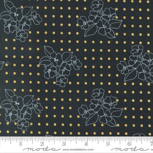 Gilded Metallic Ink - Floral Dots Gold Metallic