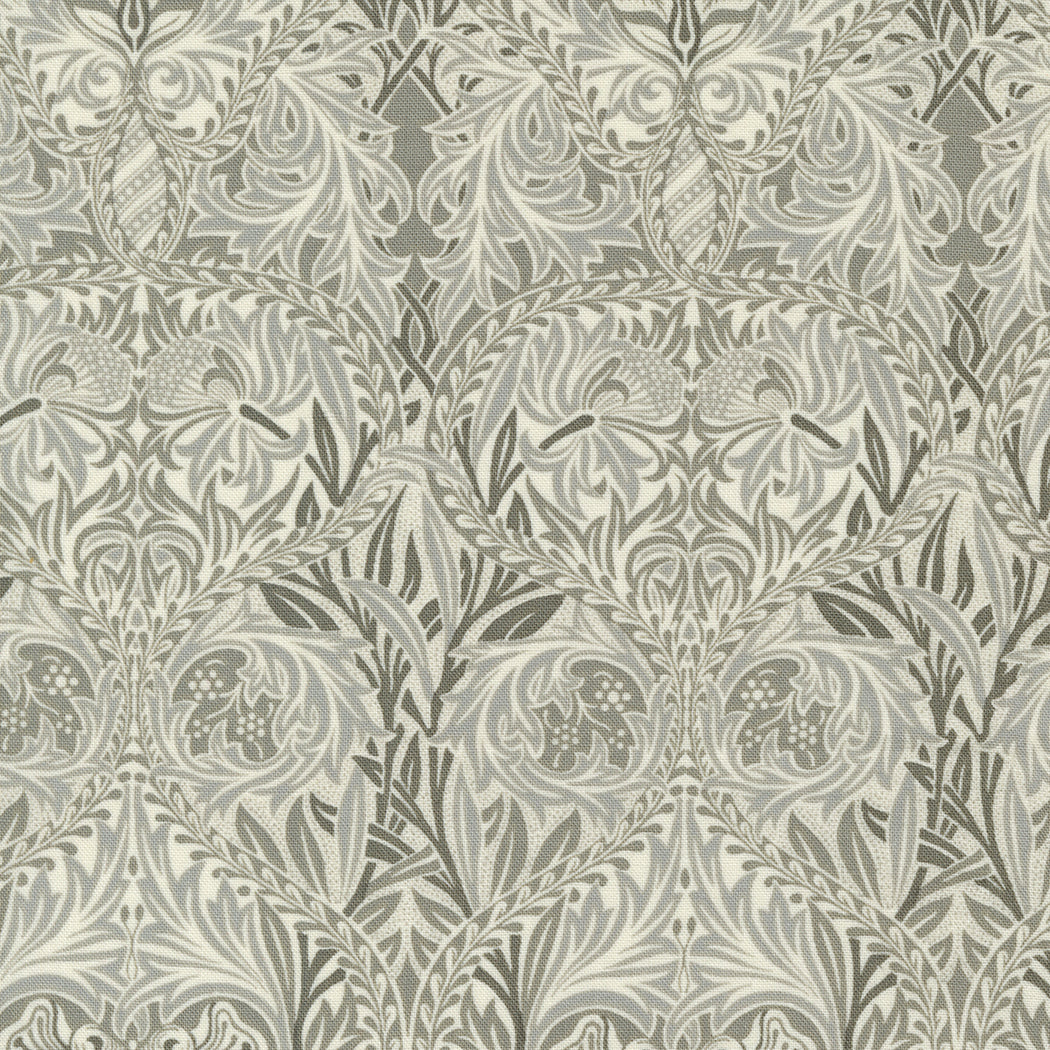 Ebony Suite - Iris Damask Porcelain Yardage