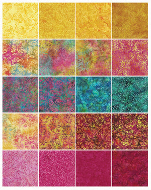 Blushing Garden Batik Strip Pack