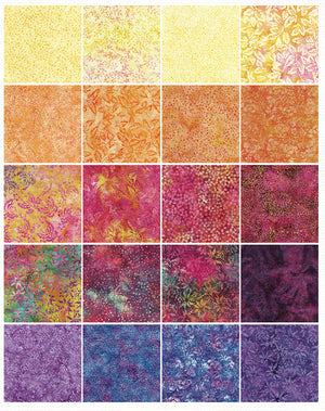 Buds and Blooms Batik Strip Pack