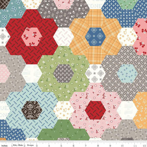 Calico Grandma's Flower Garden Multi Yardage