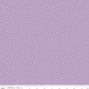 White Swiss Dot on Lavender Yardage