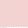 White Swiss Dot on Baby Pink Yardage