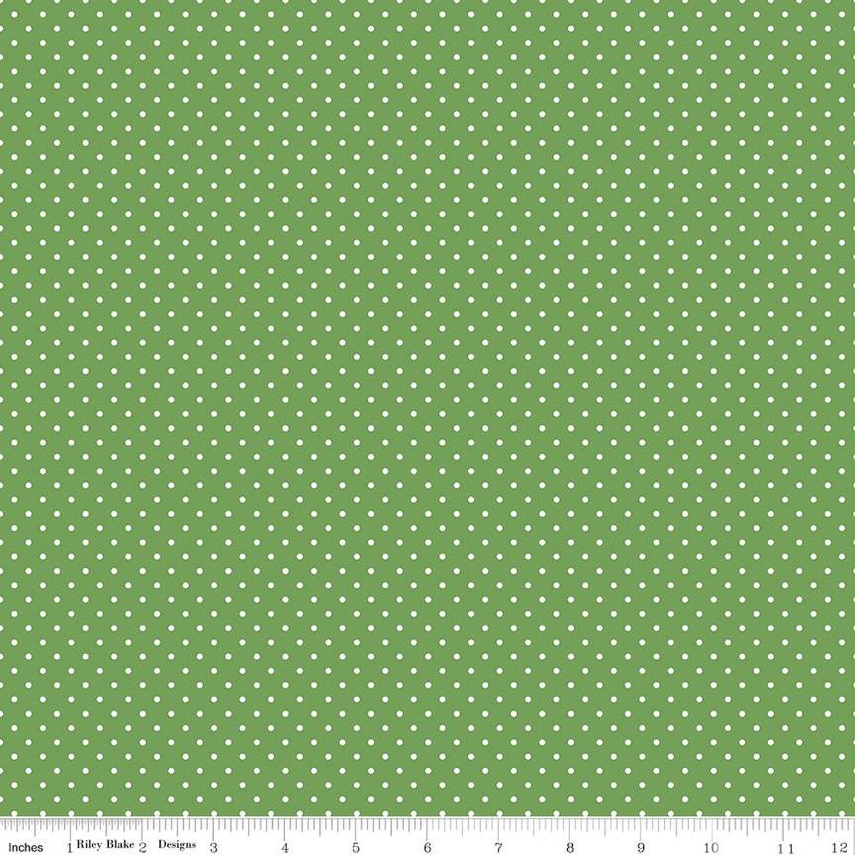 Swiss Dot Color Clover Yardage