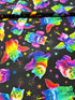 Crazy for Cats - Rainbow Unicorn Cats Yardage