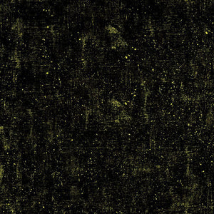 Cleo - Gilded Plume - Golden Texture Black Metallic Yardage