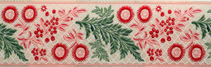 Ribbon Red and Green Holiday Garland