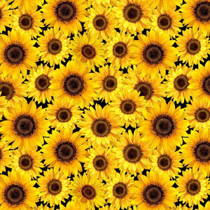 Fall is in the Air - Packed Metallic Sunflowers - Timeless