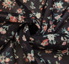 High Multi Sheer Floral Chiffon Black Yardage