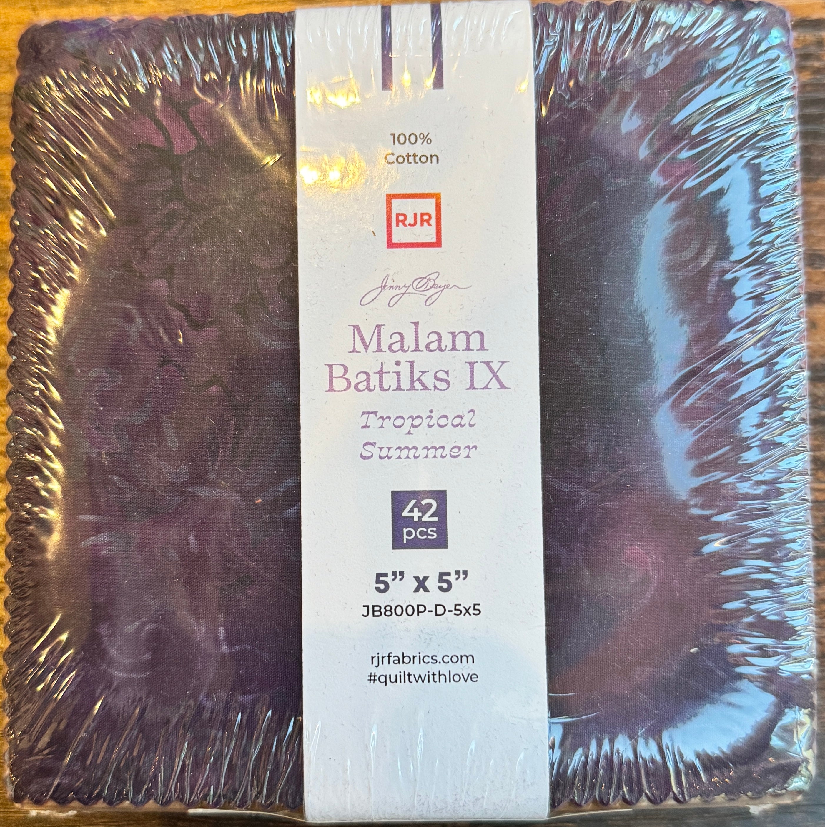 Malam Batiks IX Tropical Summer Batik 5x5 Pack/Charm Pack