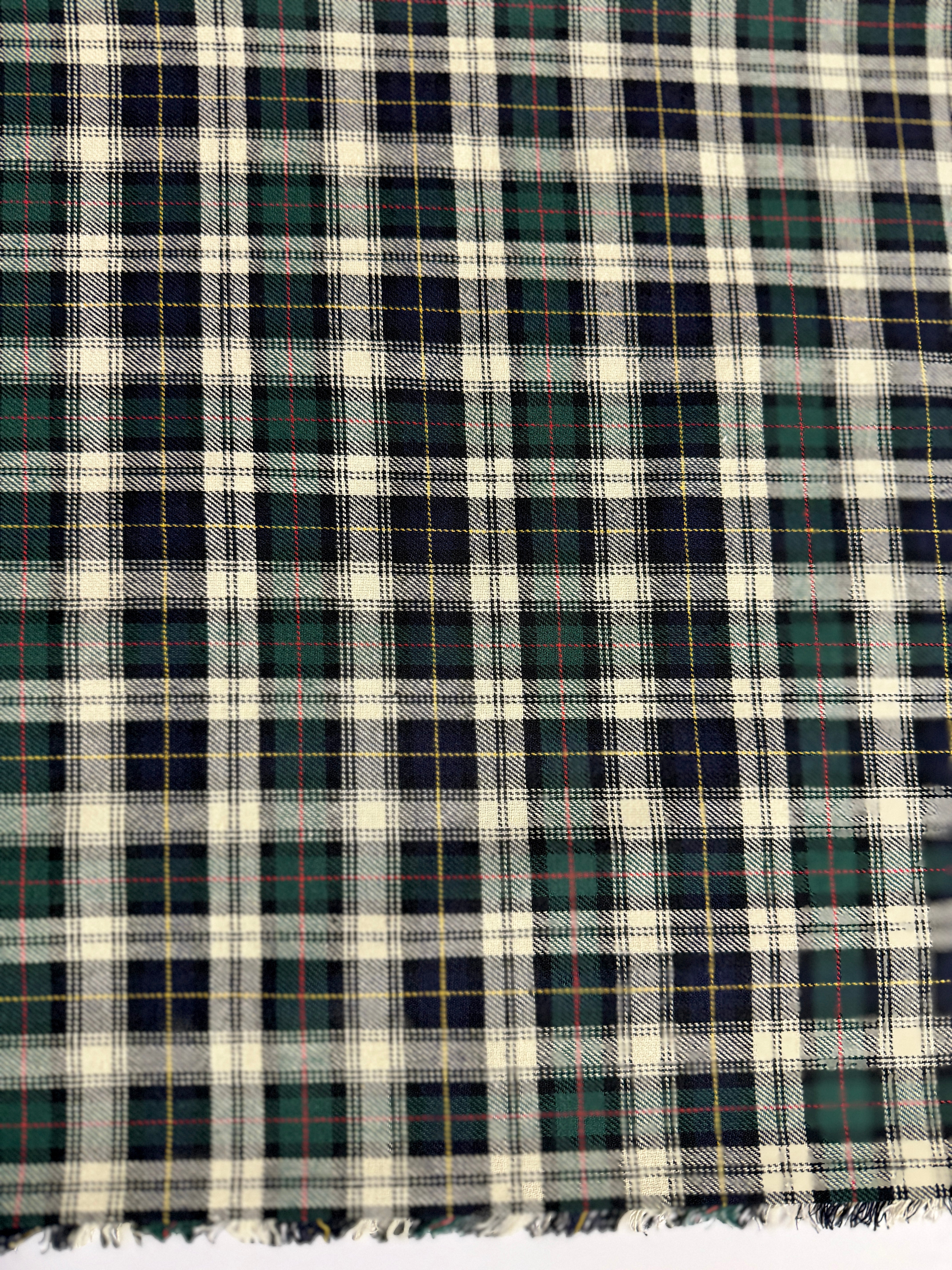 57" Width - Sevenberry Classic Plaid Yarn Dyed Twill - Hunter Yardage