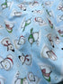 Snow Fun - Tossed Cute Snowmen Yardage