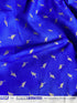 Jaikumari - Leaves Cobalt Metallic Yardage