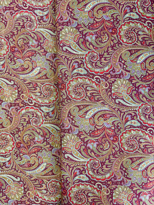 Paisley Prints - Red Yardage