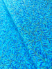 Luminous - Metallic Ferns Blue Yardage