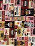 King Of The Grill - Barbeque Sign Patch Yardage