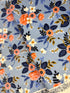 Les Fleurs - Birch Periwinkle Yardage