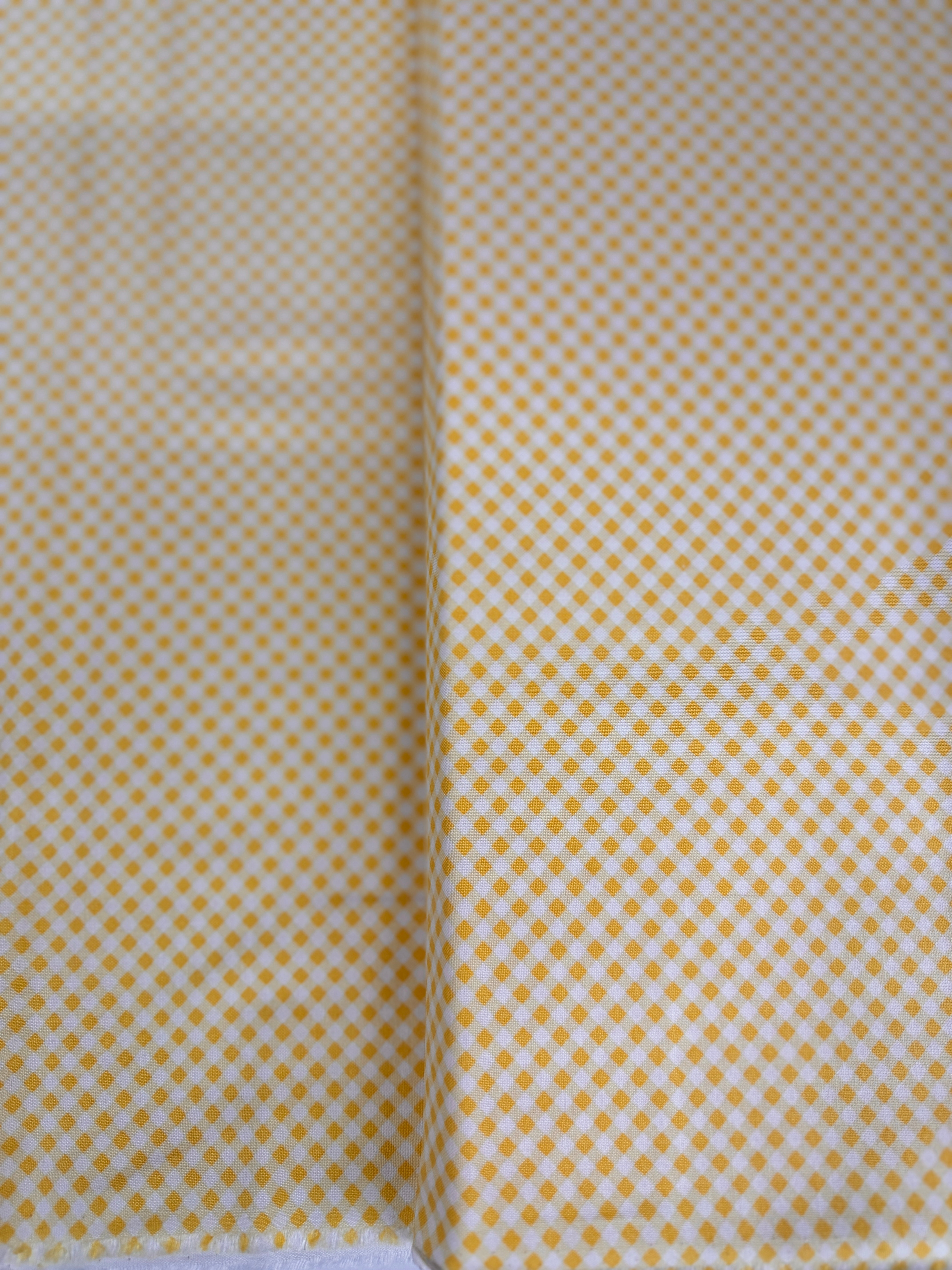 Grace - Gingham Sunbeam Yellow Yardage