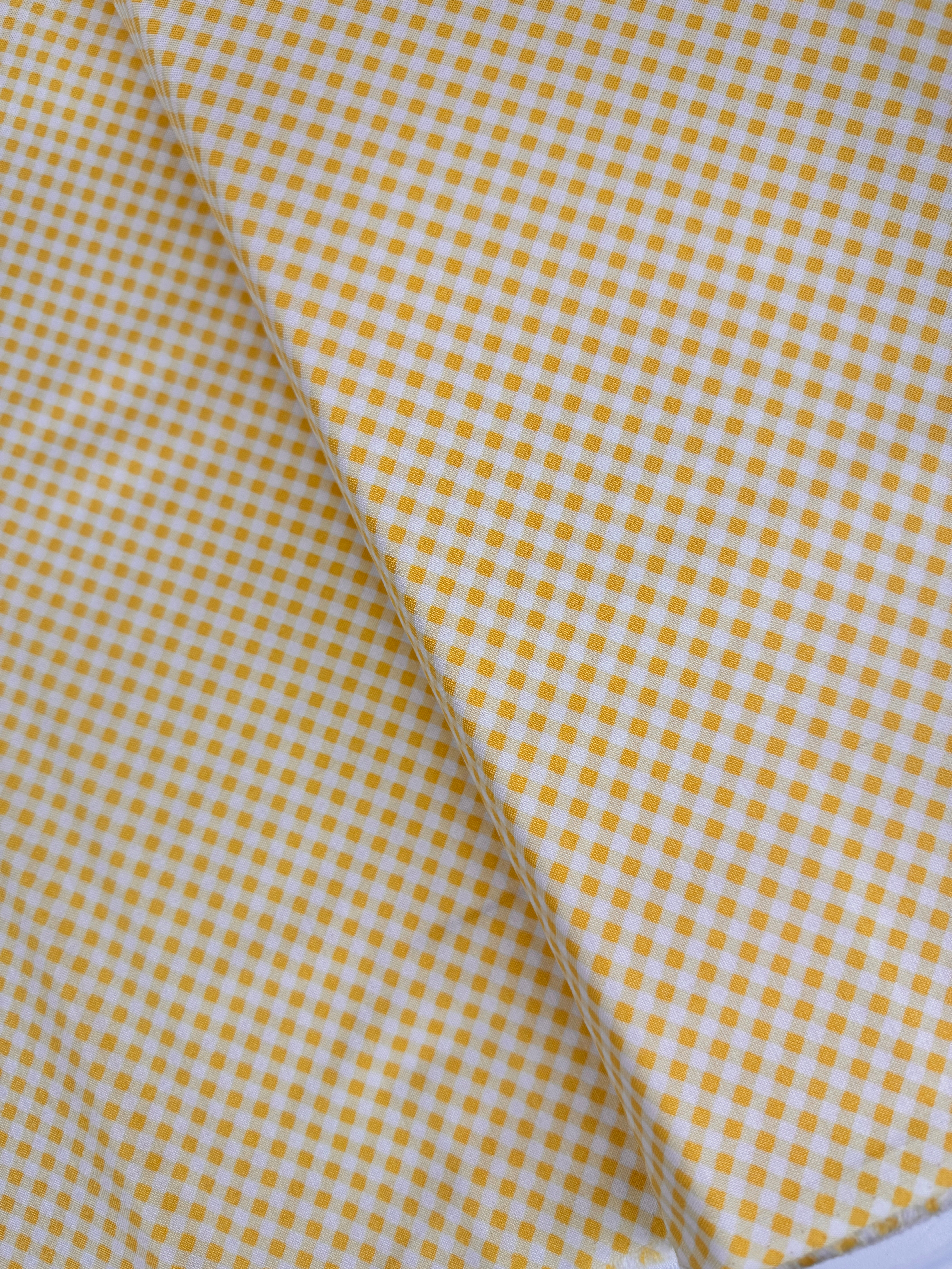 Grace - Gingham Sunbeam Yellow Yardage