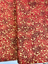 Holiday Wishes - Mistletoe Scroll Scarlet/Gold Metallic Yardage