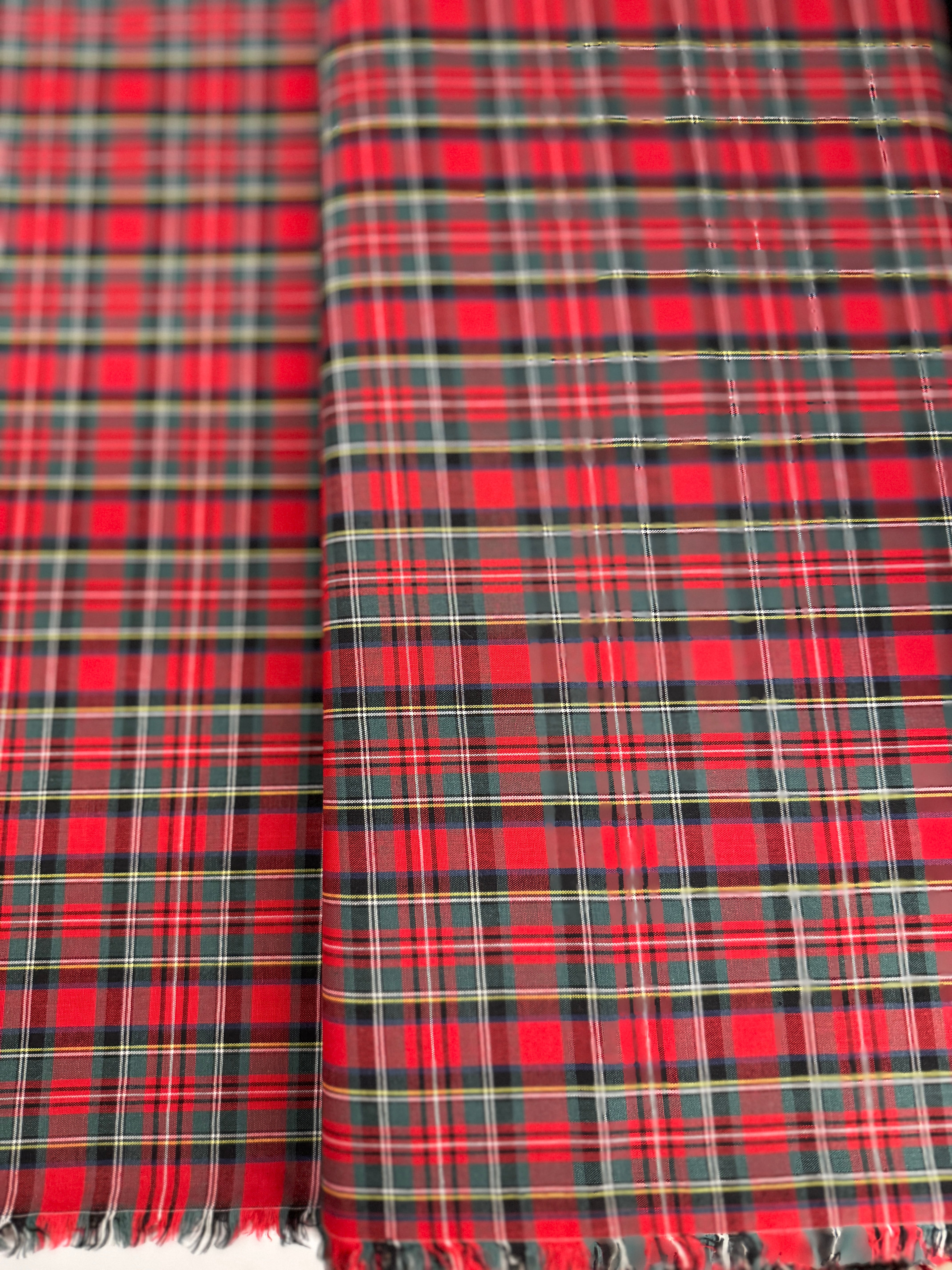 Sevenberry Classic Plaids - St Nick Plaid Red Yardage