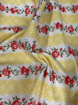 Simply Chic - Flora Eye Ribbon Butter Yardage