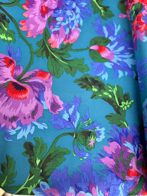 Kaffe Fassett Collective - Garden Party - Blue Yardage