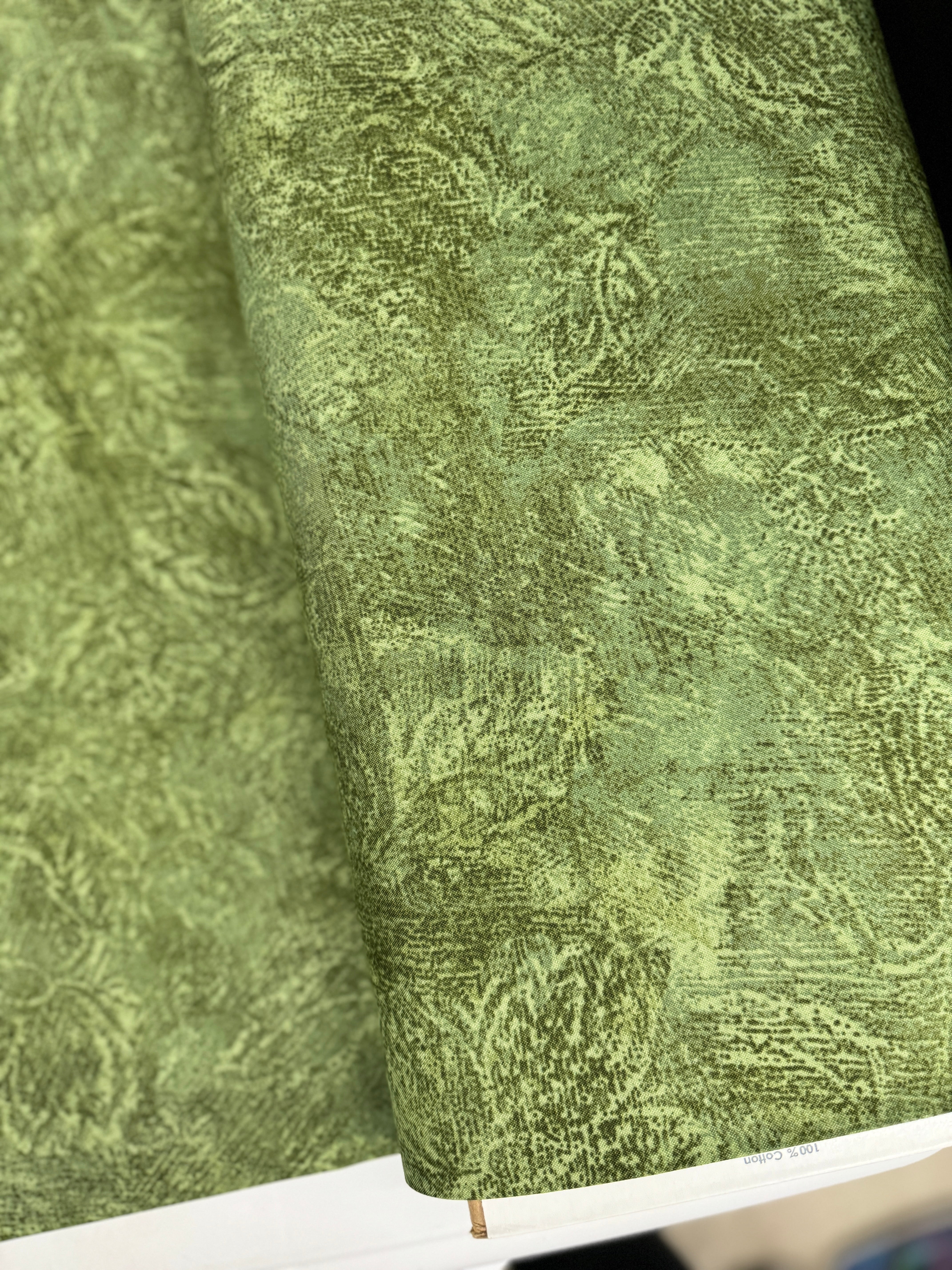 Jinny Beyer Palette - Texture Heather Green Yardage