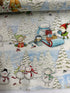 Snow Fun - Cute Holiday Elves & Animals in Winter Yardage