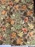 Fall Foliage Metallic - Packed Pinecones and Leaves Yardage